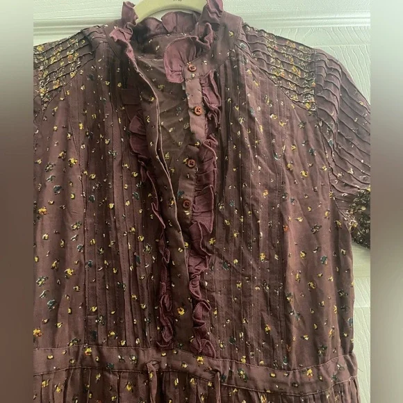 Free People Rare Feelings Maxi Dress | Purple Combo | Size XS | Boho Cottagecore - Picture 5 of 13